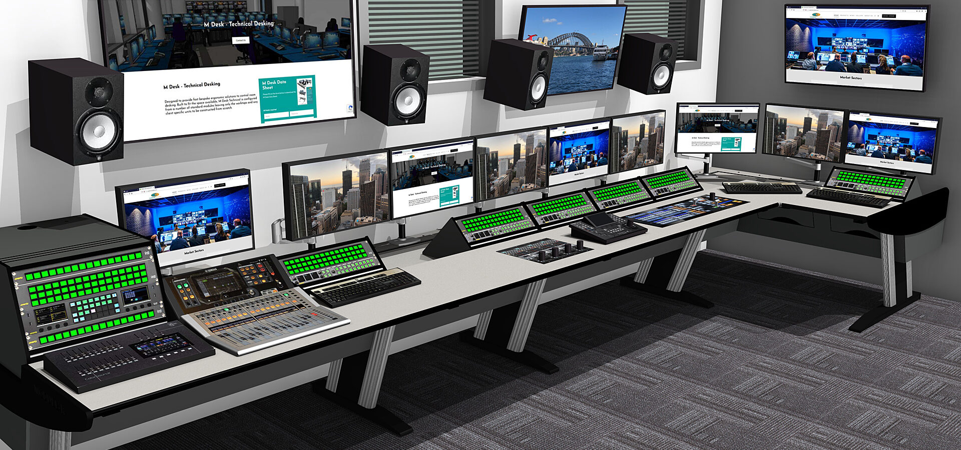 Custom Consoles Module-R Desk Chosen for London-based Video Production Studio