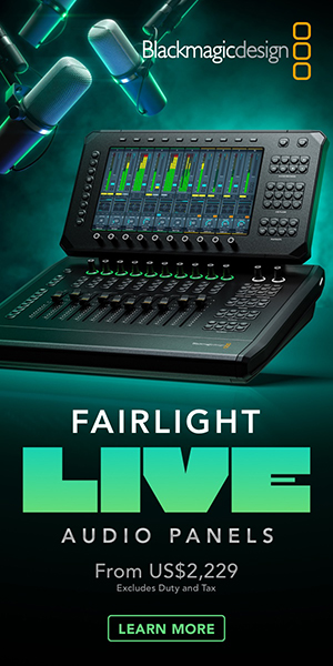 Blackmagic Design — Fairlight Live Audio Panels