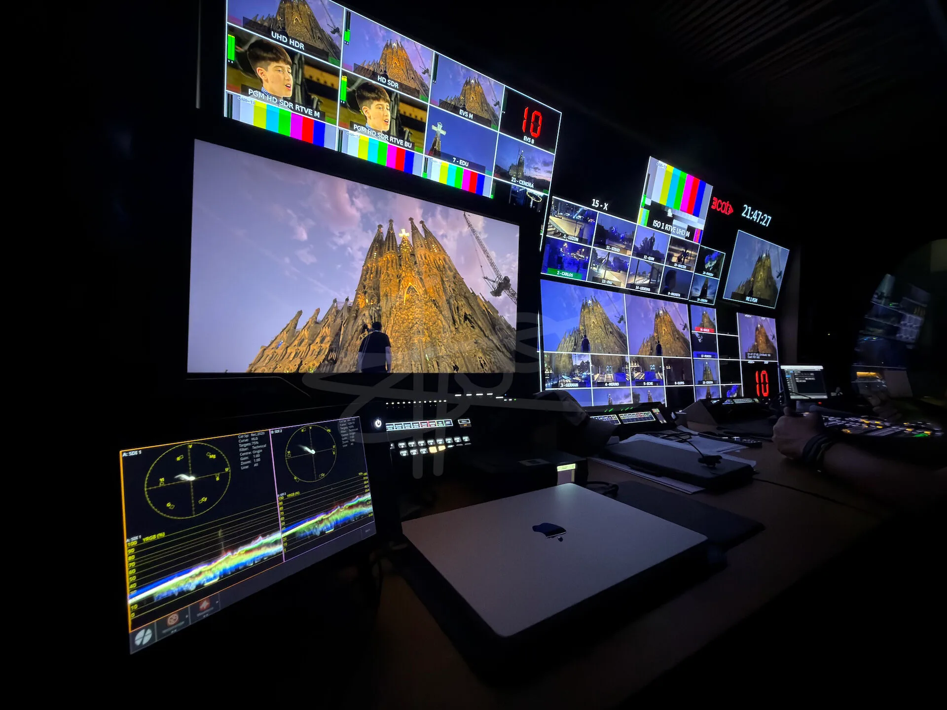 Leader T&M tools back UHD/HDR Sagrada Família papal broadcast